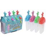 Koopman 20cm Excellent Houseware Ice Cold Ice Lolly Maker (Pack of 4) (20 x 10 x 15)