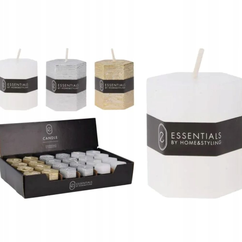 Koopman Hexagonal Pillar Candle (Choice of 3)