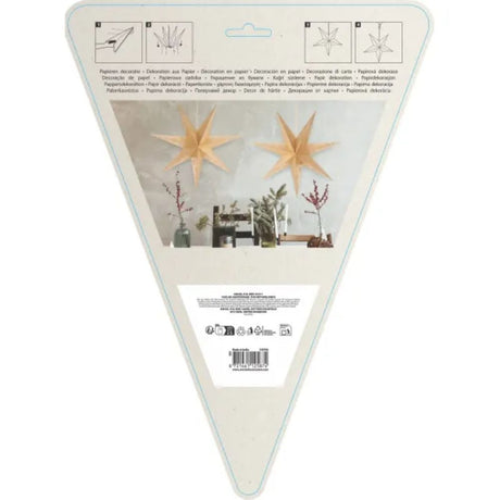 Koopman Paper star, gold, 45 cm