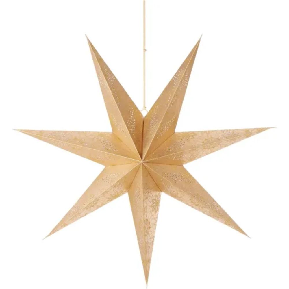 Koopman Paper star, gold, 60 cm