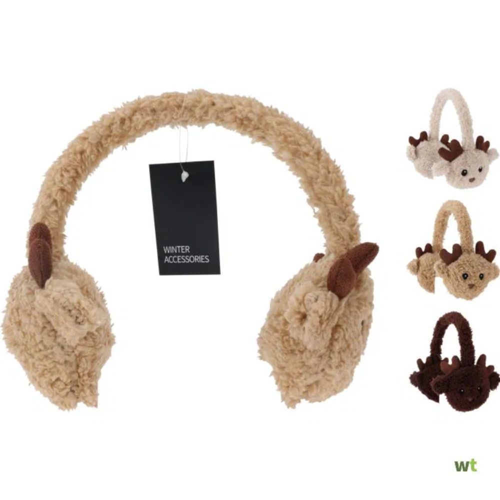 Koopman Reindeer Earmuffs (Choice of 3)