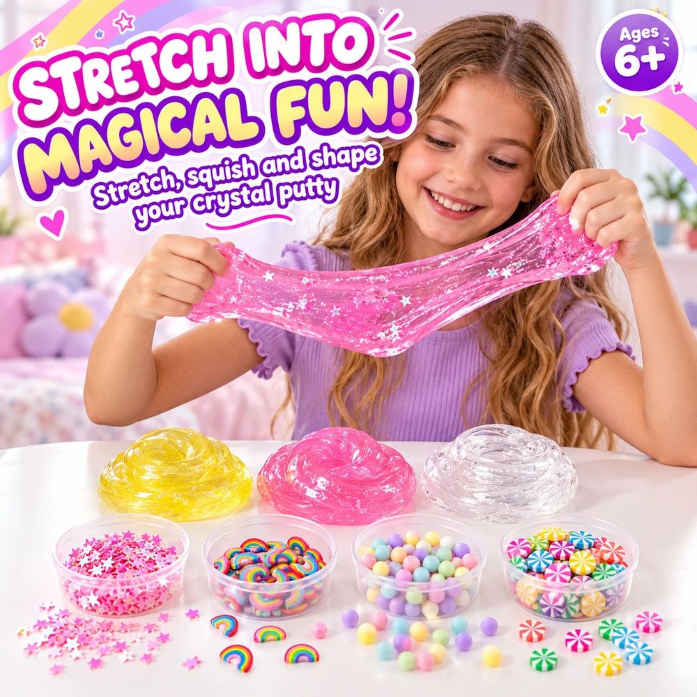 Kreative Kids! My Putty Mix Unicorn Goo Crystal Putty Kit