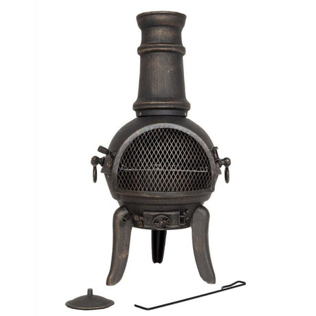 La Hacienda Sierra Medium Chimenea - Bronze - Old Railway Line Garden Centre