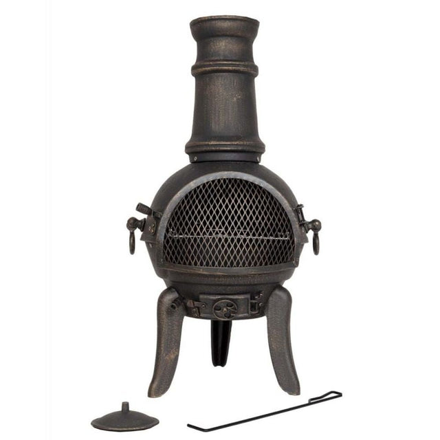 La Hacienda Sierra Medium Chimenea - Bronze - Old Railway Line Garden Centre