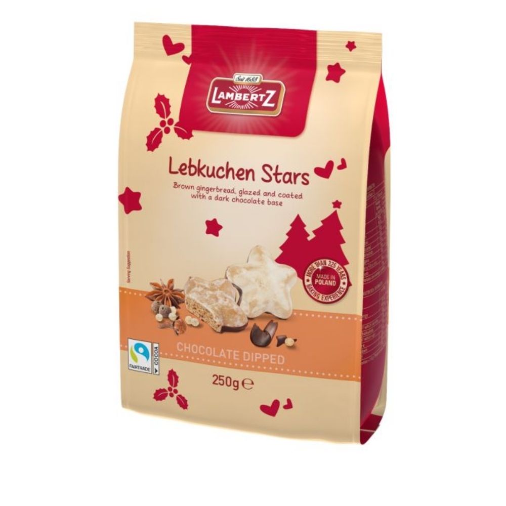 Lambertz 250g Lebkuchen Iced Stars