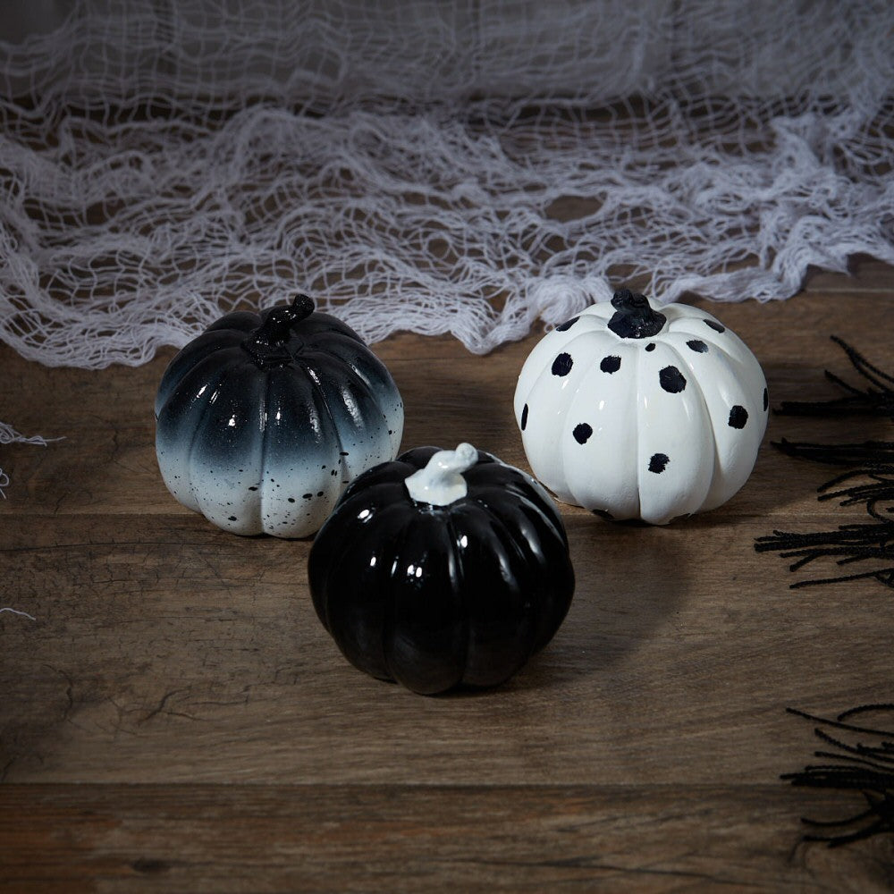 Langs Mono Pumpkin Decoration (Choice of 3)