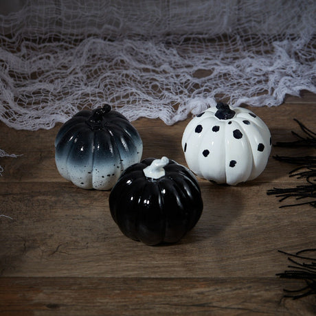 Langs Mono Pumpkin Decoration (Choice of 3)