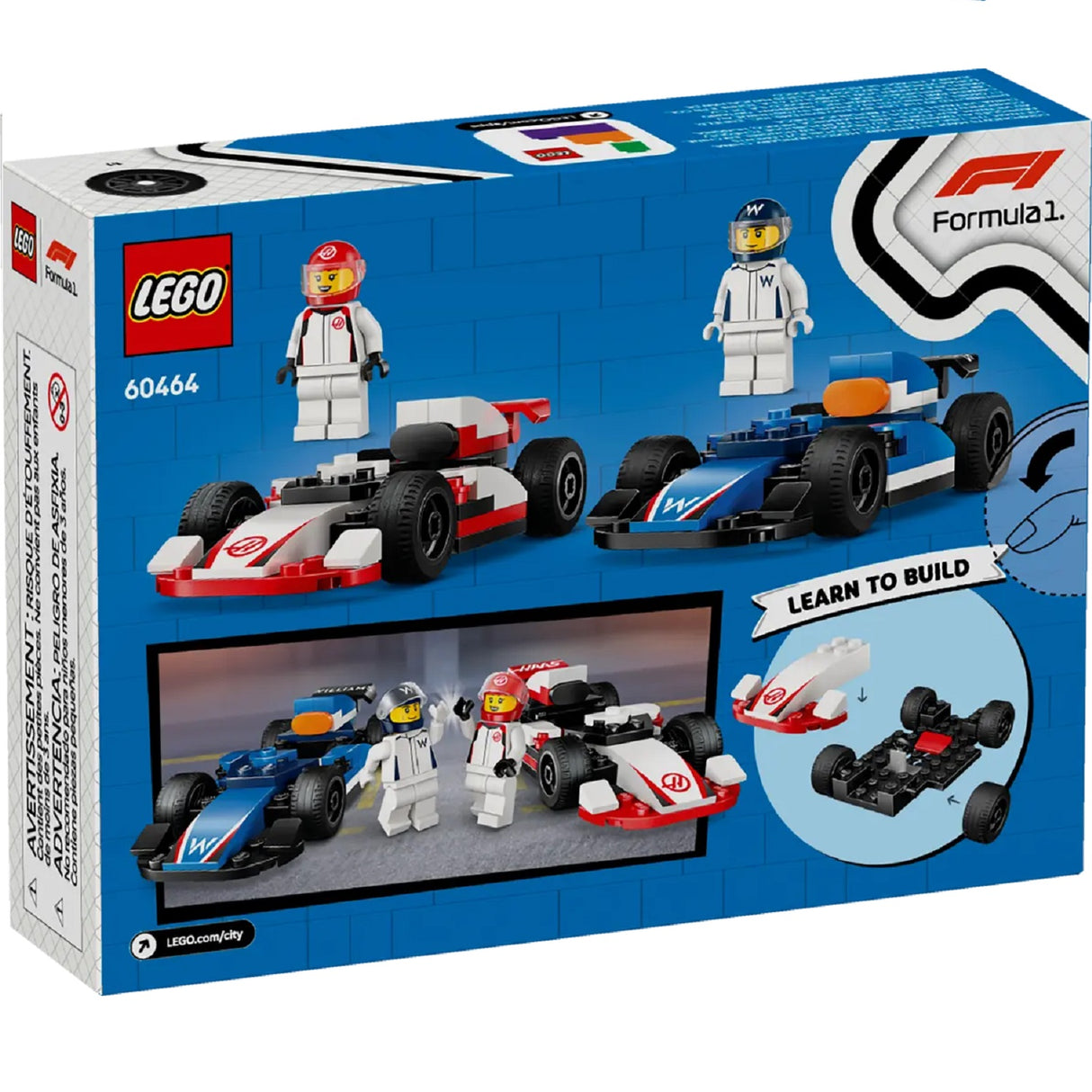 Lego City F1® Williams Racing & Haas F1® Race Cars