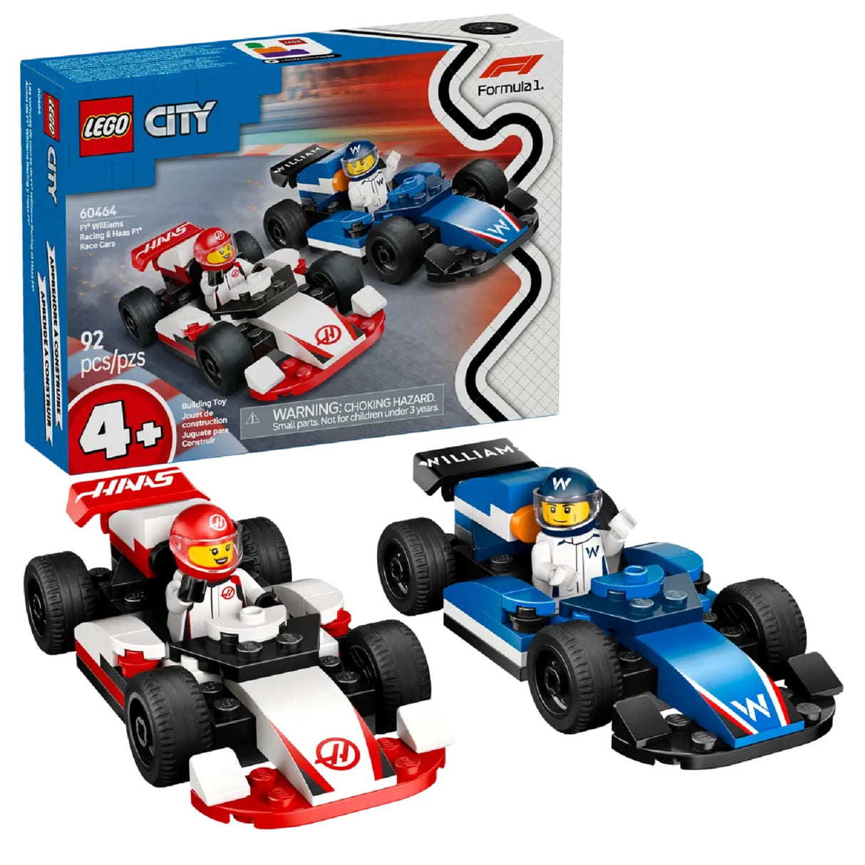 Lego City F1® Williams Racing & Haas F1® Race Cars