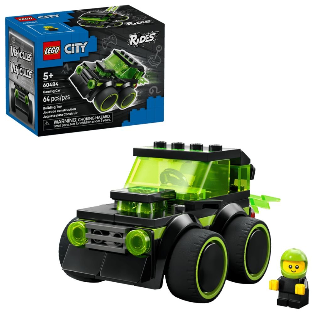 LEGO City Rides - Gaming Race Car - Old Railway Line Garden Centre