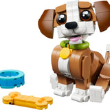 LEGO Creator 3-in-1 Cute Animals: Playful Puppy Dog - Old Railway Line Garden Centre