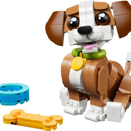 LEGO Creator 3-in-1 Cute Animals: Playful Puppy Dog - Old Railway Line Garden Centre