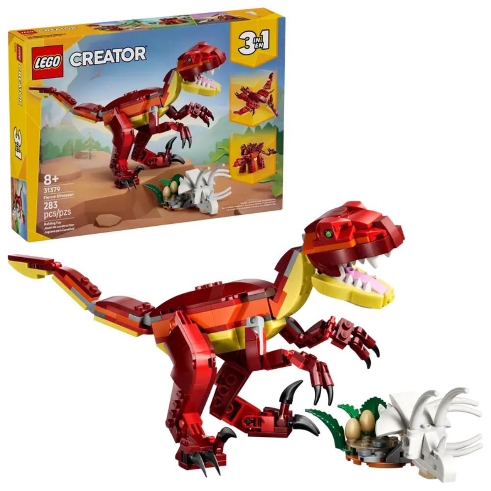 LEGO Creator 3-in-1 Fierce Dinosaur - Old Railway Line Garden Centre
