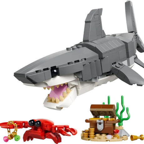 LEGO Creator 3-in-1 Fierce Shark with Treasure Chest - Old Railway Line Garden Centre