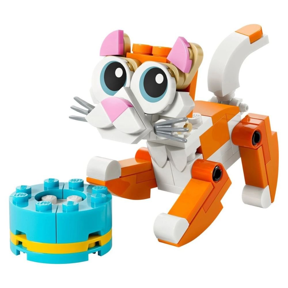 LEGO Creator 3-in-1 Orange Cat - Old Railway Line Garden Centre