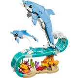 LEGO Creator 3-in-1 Sea Animals Beautiful Dolphins - Old Railway Line Garden Centre