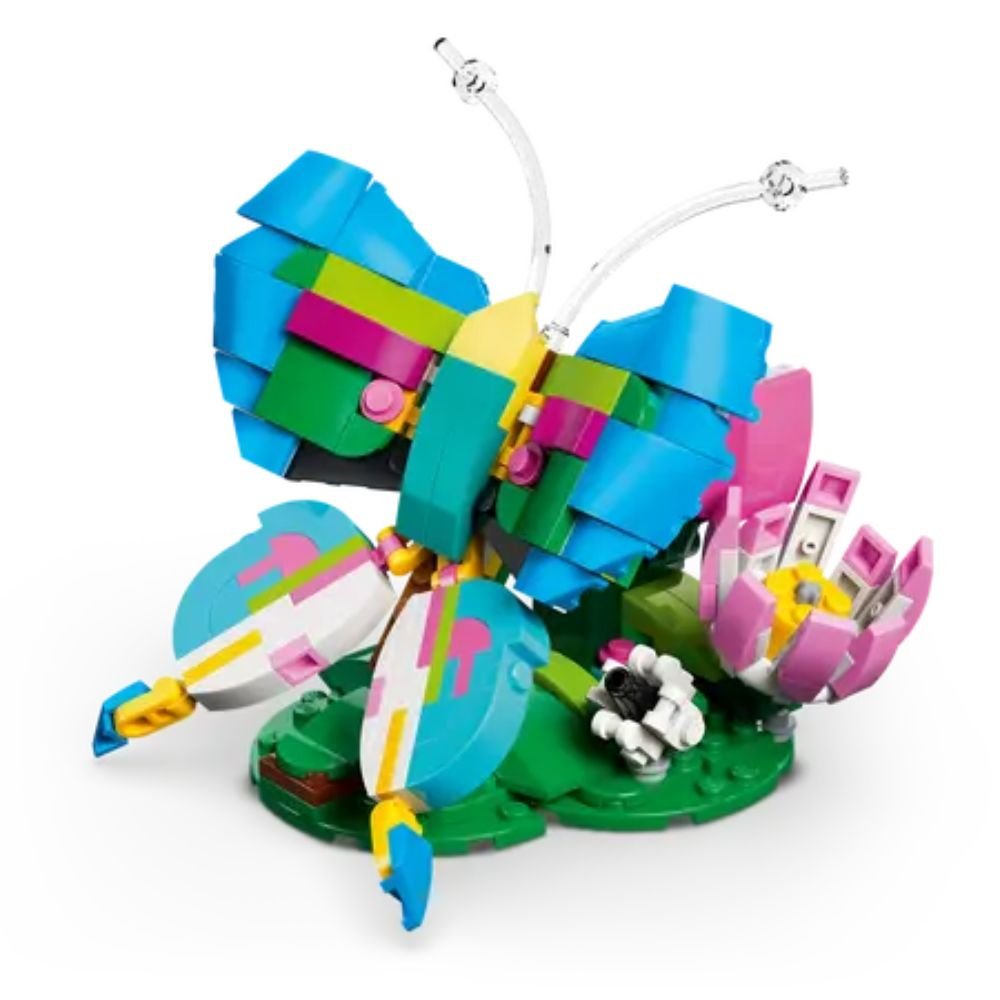 LEGO Creator 3-in-1 Wild Animals: Colourful Hummingbird - Old Railway Line Garden Centre