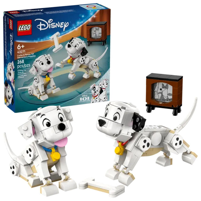Lego Disney Lucky & Penny 101 Dalmatians Puppies - Old Railway Line Garden Centre