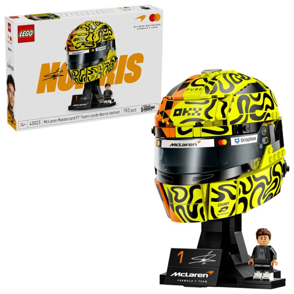 LEGO Editions McLaren Mastercard F1 Team Lando Norris Helmet - Old Railway Line Garden Centre