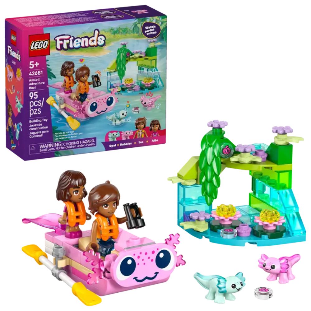 LEGO Friends Axolotl Adventure Boat - Old Railway Line Garden Centre