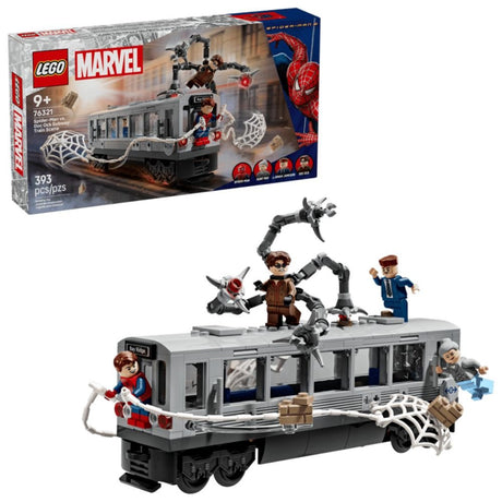 LEGO Marvel Spider-Man vs Doc Ock Subway Train Scene - Old Railway Line Garden Centre