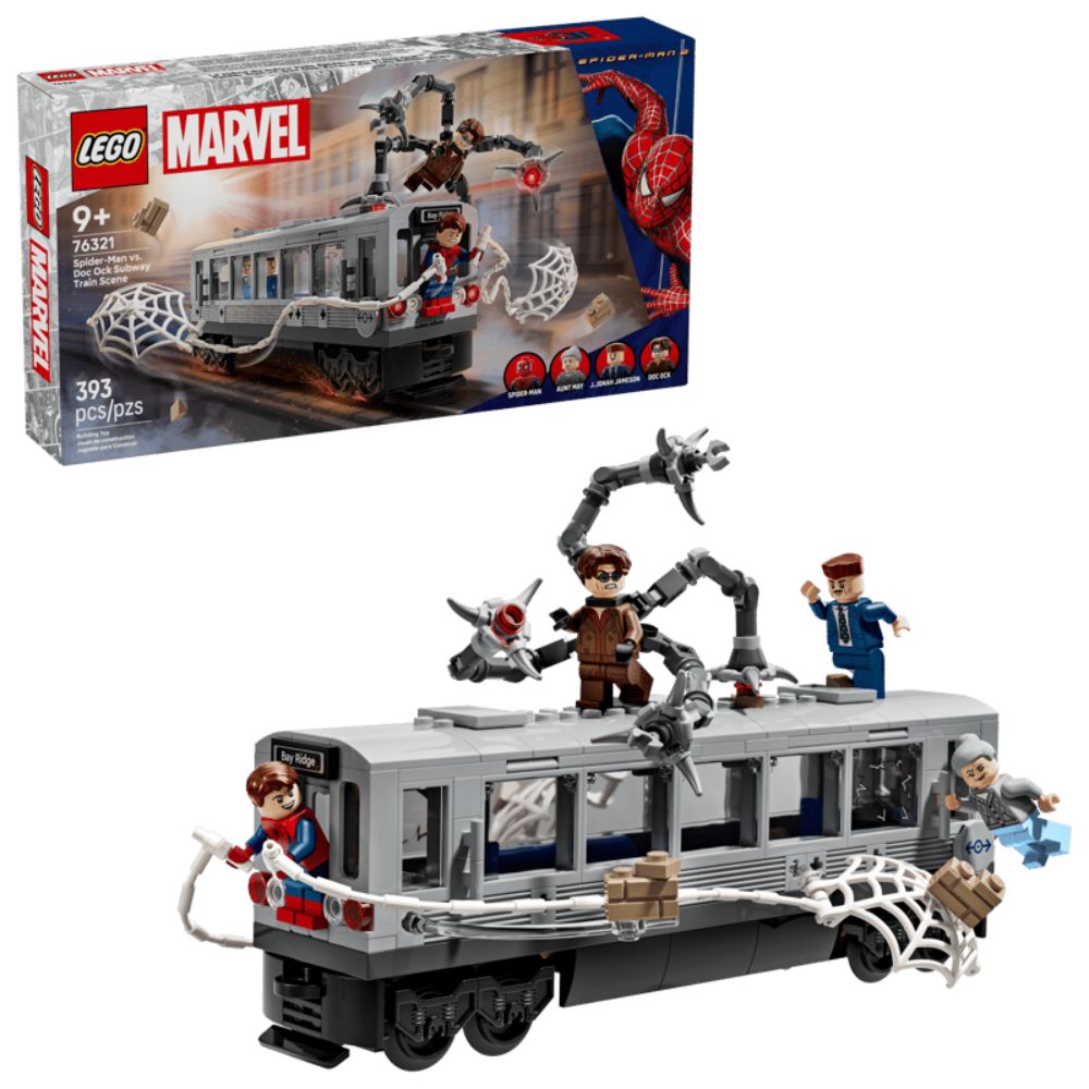 LEGO Marvel Spider-Man vs Doc Ock Subway Train Scene