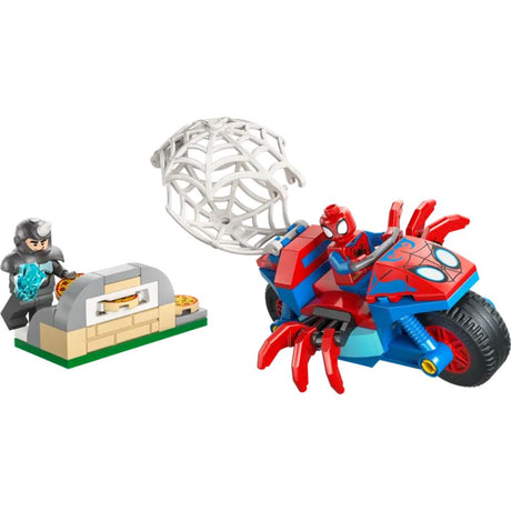 LEGO Marvel Spidey on his Motorcycle vs Rhino