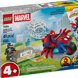 LEGO Marvel Spidey on his Motorcycle vs Rhino