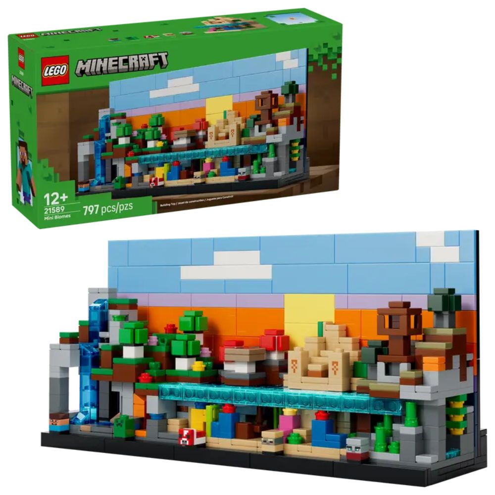 LEGO Minecraft Mini Biomes - Old Railway Line Garden Centre