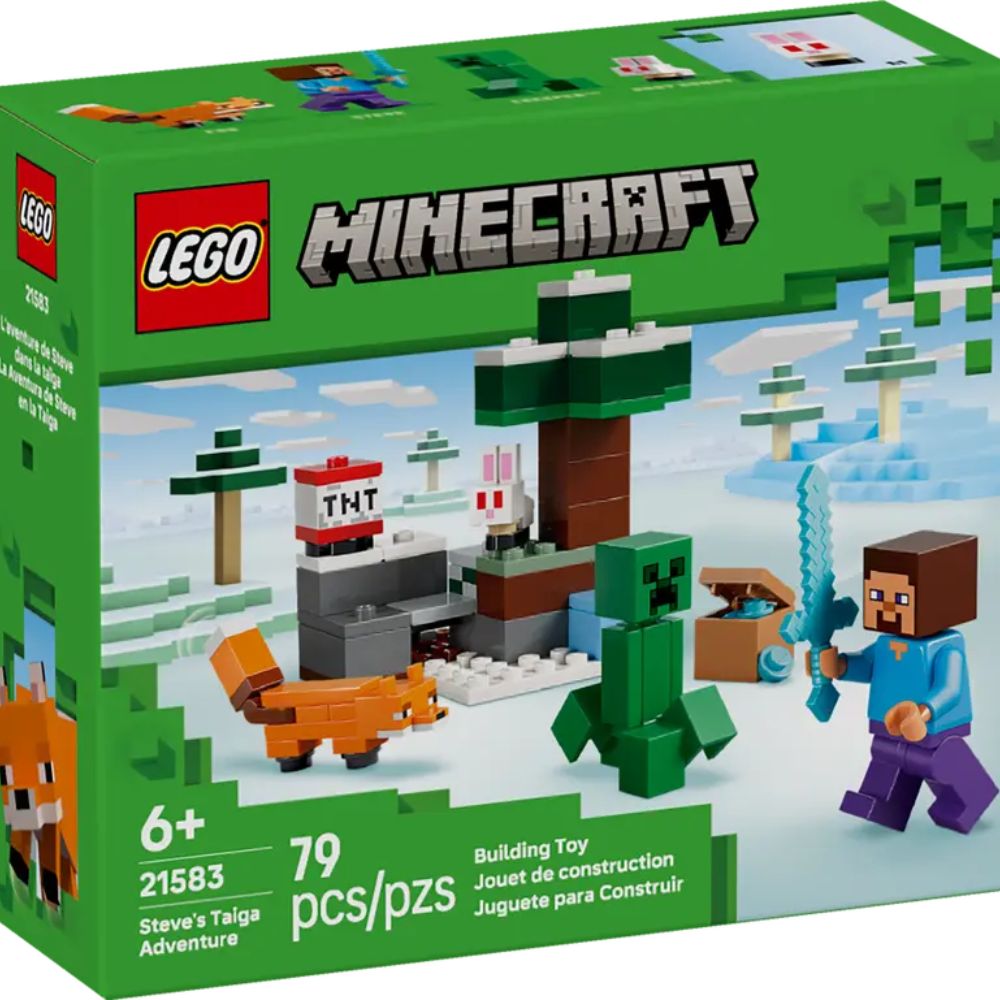 LEGO Minecraft Steve's Taiga Adventure - Old Railway Line Garden Centre