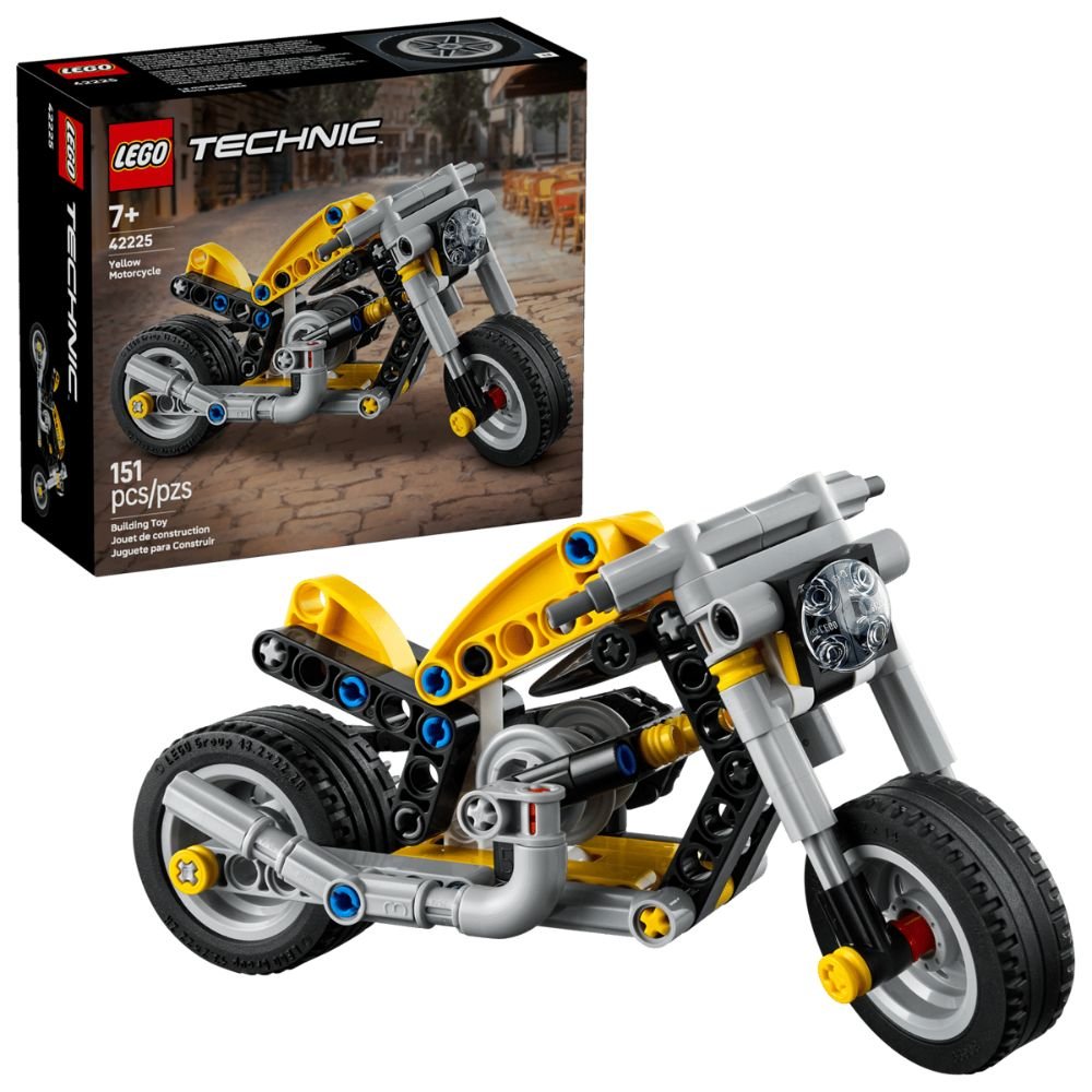 LEGO Technic Yellow Motorcycle - Old Railway Line Garden Centre
