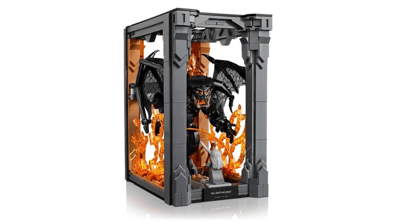 LEGO The Lord of the Rings: Balrog Book Nook - Old Railway Line Garden Centre