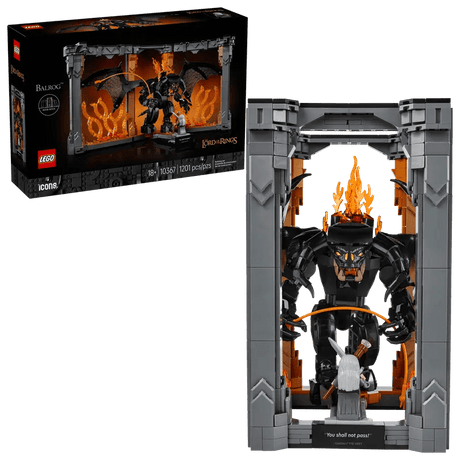 LEGO The Lord of the Rings: Balrog Book Nook - Old Railway Line Garden Centre