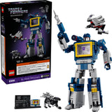 LEGO Transformers Soundwave set with packaging on a white background