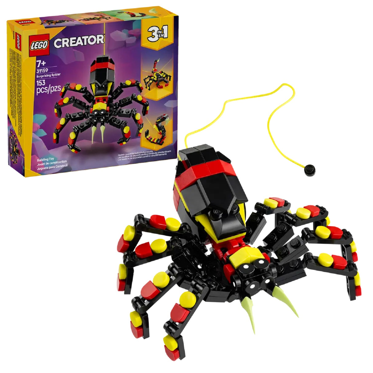 Lego Creator Wild Animals: Surprising Spider 3 in 1