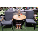 Leisuregrow Modena 2 Seater Bistro Set - Grey - Old Railway Line Garden Centre