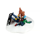 Lemax 10.3cm Winter Wipeout Christmas Village Scene - 63825
