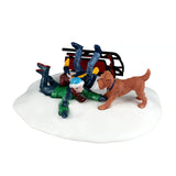 Lemax 10.3cm Winter Wipeout Christmas Village Scene - 63825