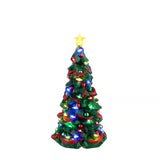 Lemax 12.5cm LIt Joyful Christmas Tree Village Scene - Multicoloured - 34101