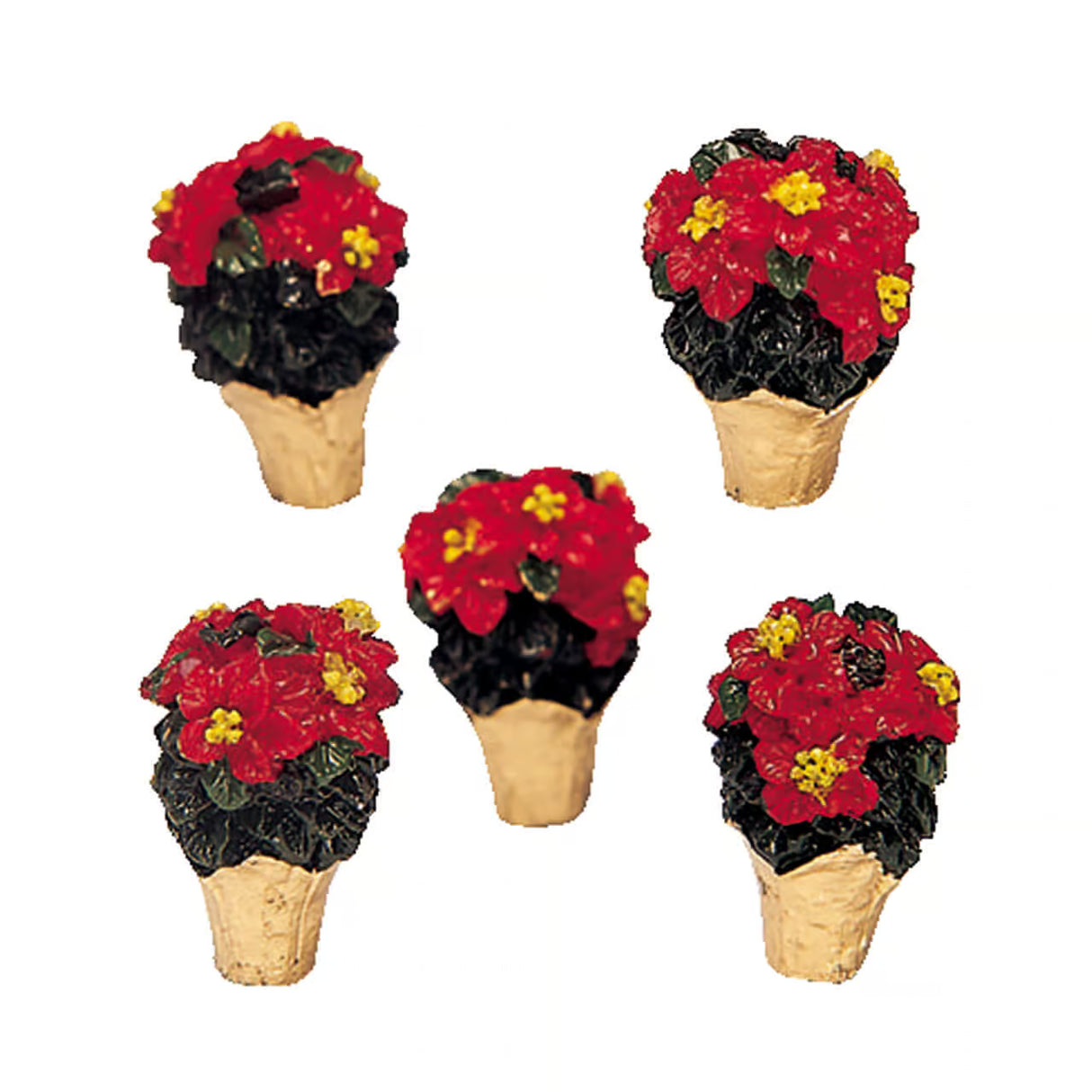 Lemax 2.8cm Poinsettias Christmas Village Scene - 34970