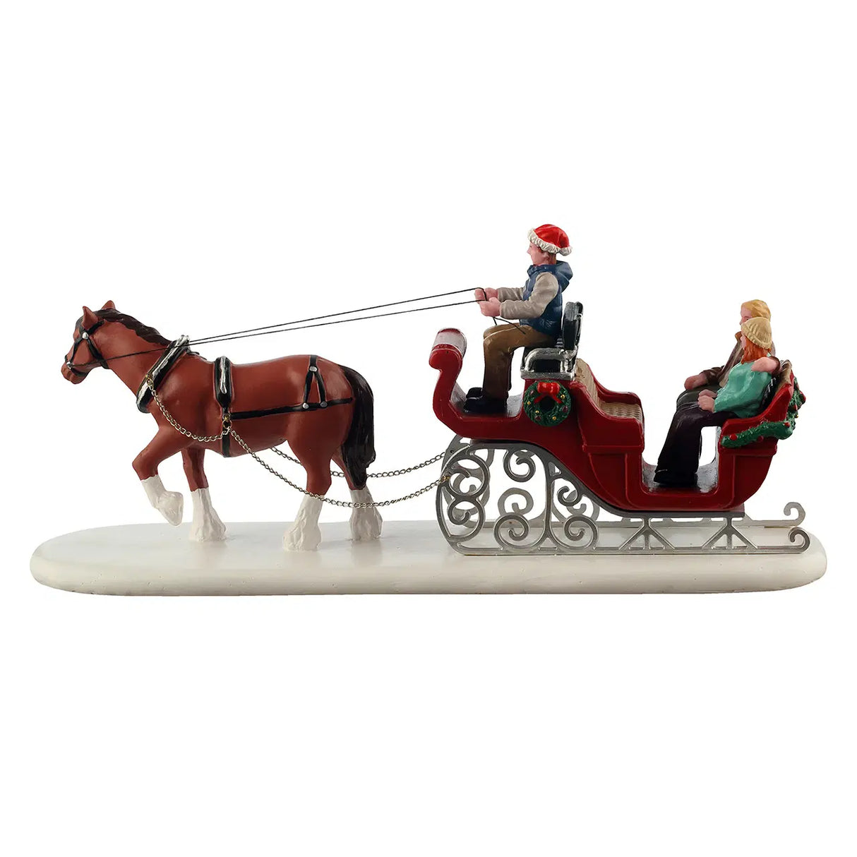 Lemax 23.5cm Holiday Sleigh Ride Christmas Figurines - 53754