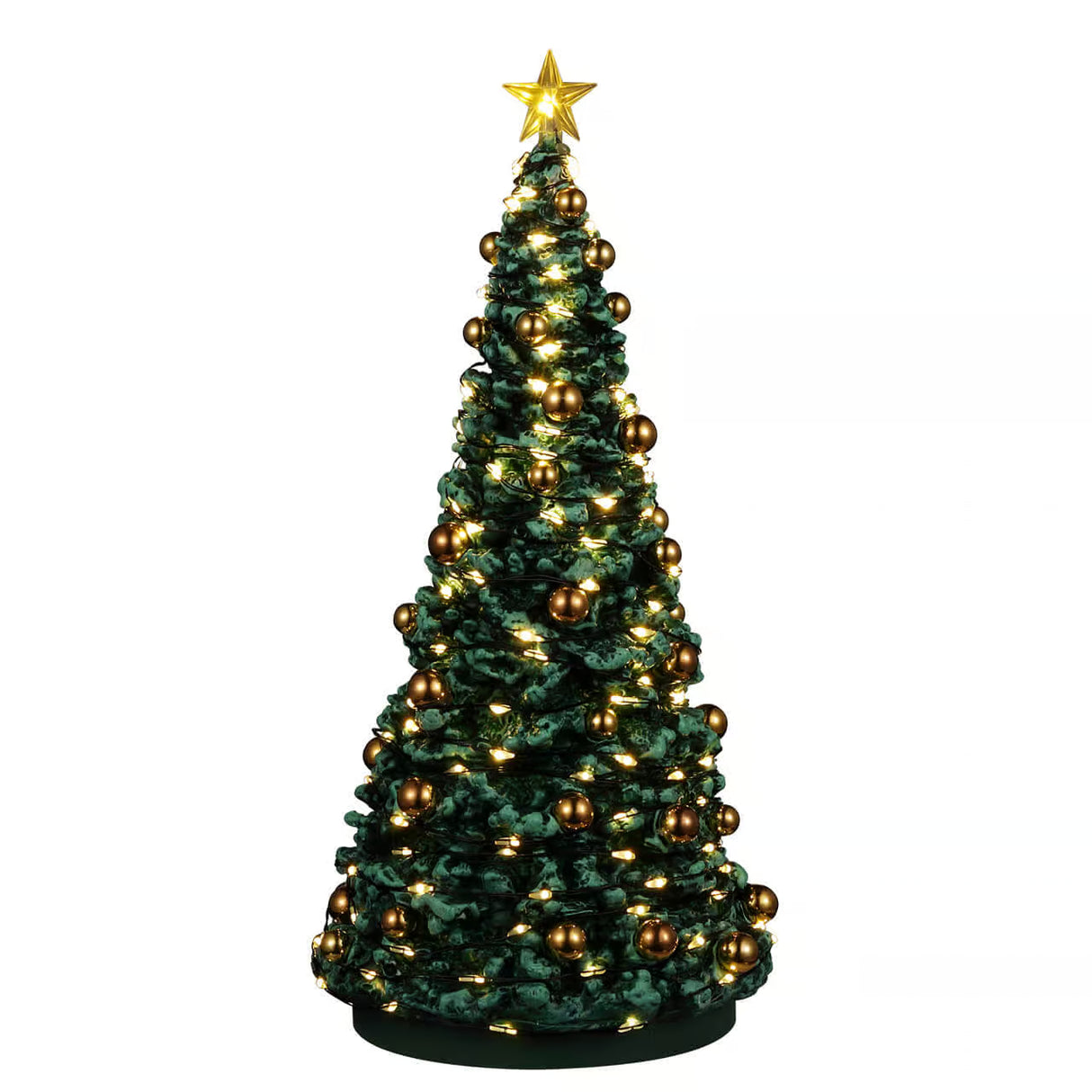 Lemax 24.5cm Jolly Christmas Tree Christmas Village Scene - 24995