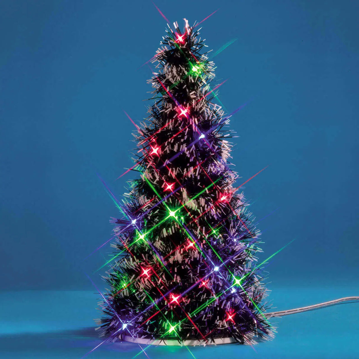 Lemax 27cm Multi Light Fir Tree Village Scenery - Multicoloured -  94522