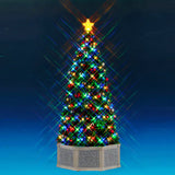 Lemax 39cm Musical Tree Christmas Village Scene - Multicoloured - 54580