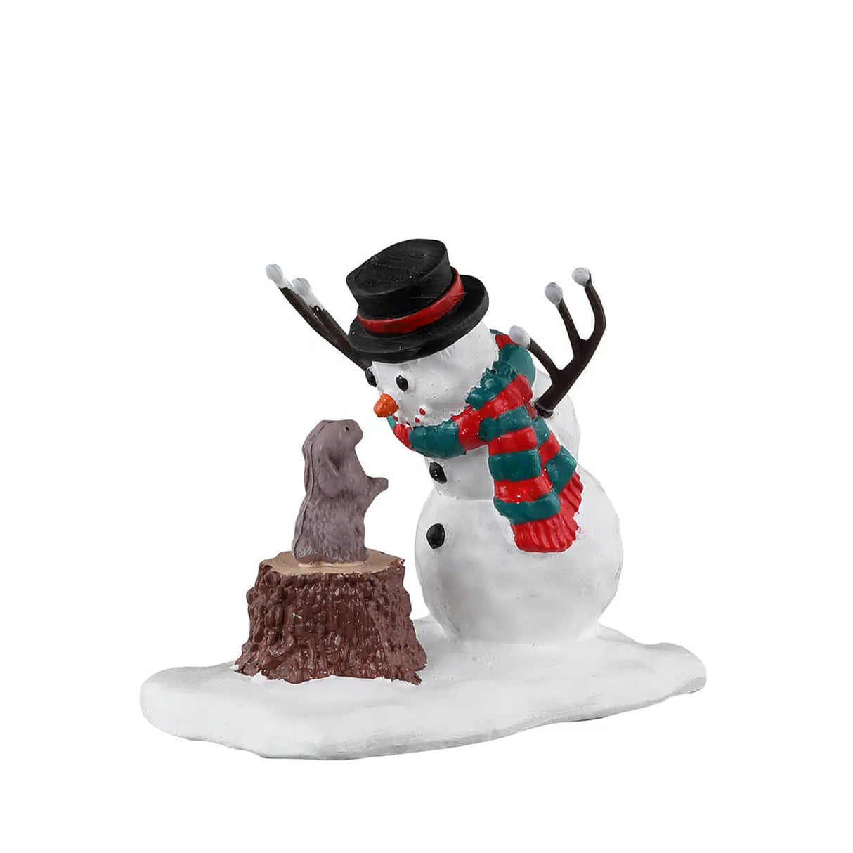 Lemax 5.4cm Bunny Makes A Friend Christmas Figurines - 34092