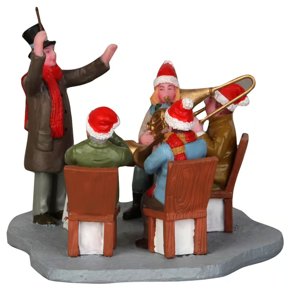 Lemax 8cm Gazebo Band Christmas Figurines - 33034