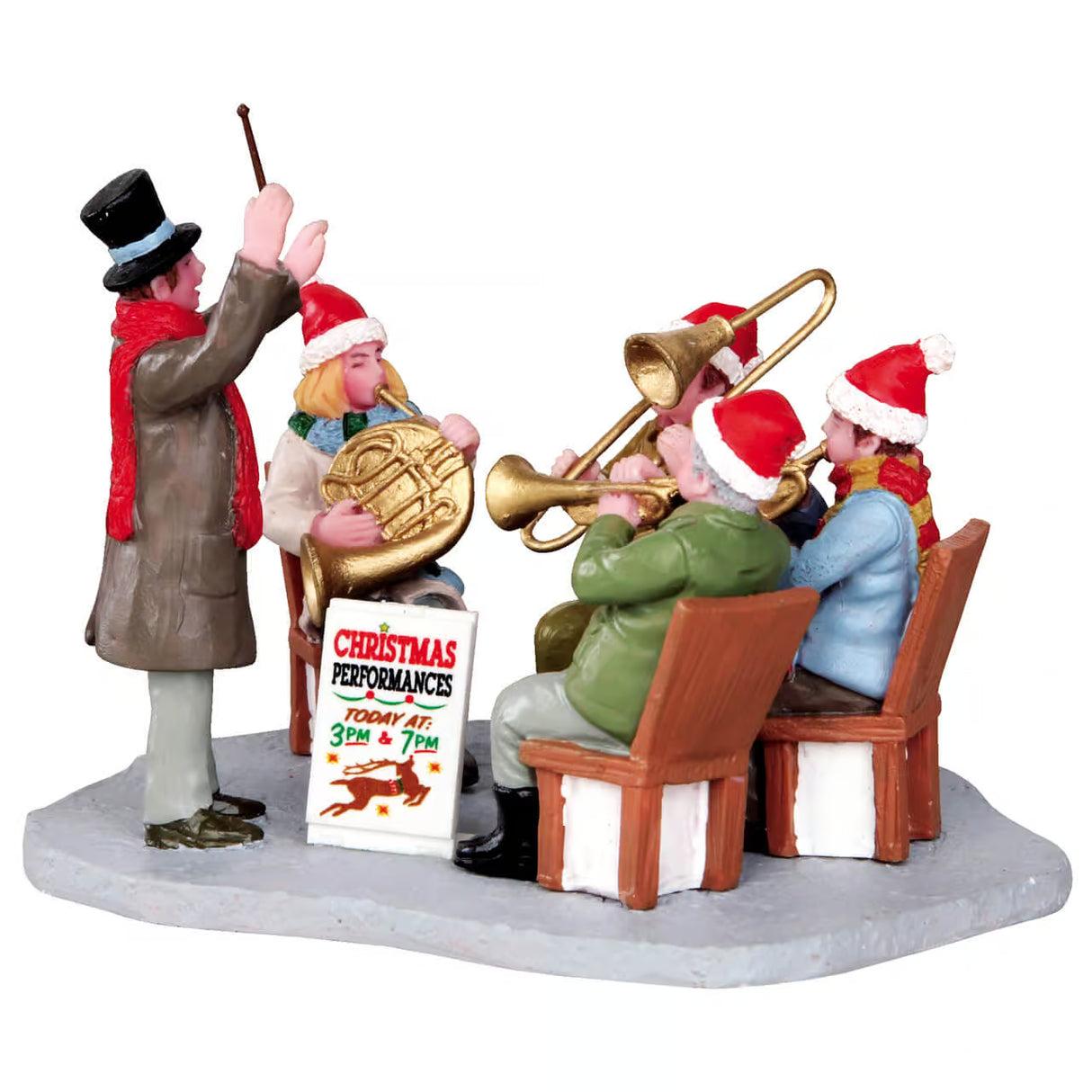 Lemax 8cm Gazebo Band Christmas Figurines - 33034