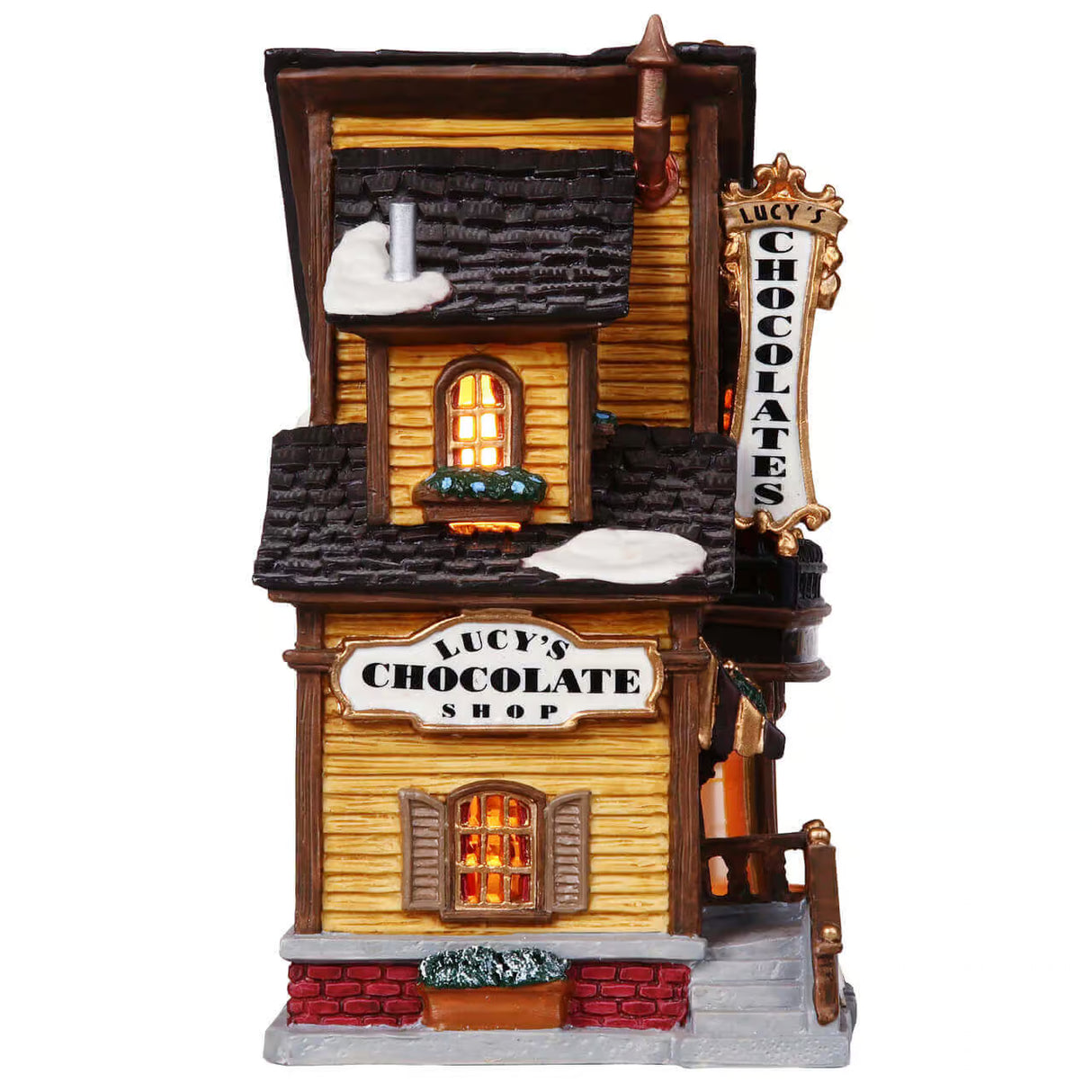 Lemax Caddington Village 13.5cm Lucy's Chocolate Shop Christmas Scene - 45052
