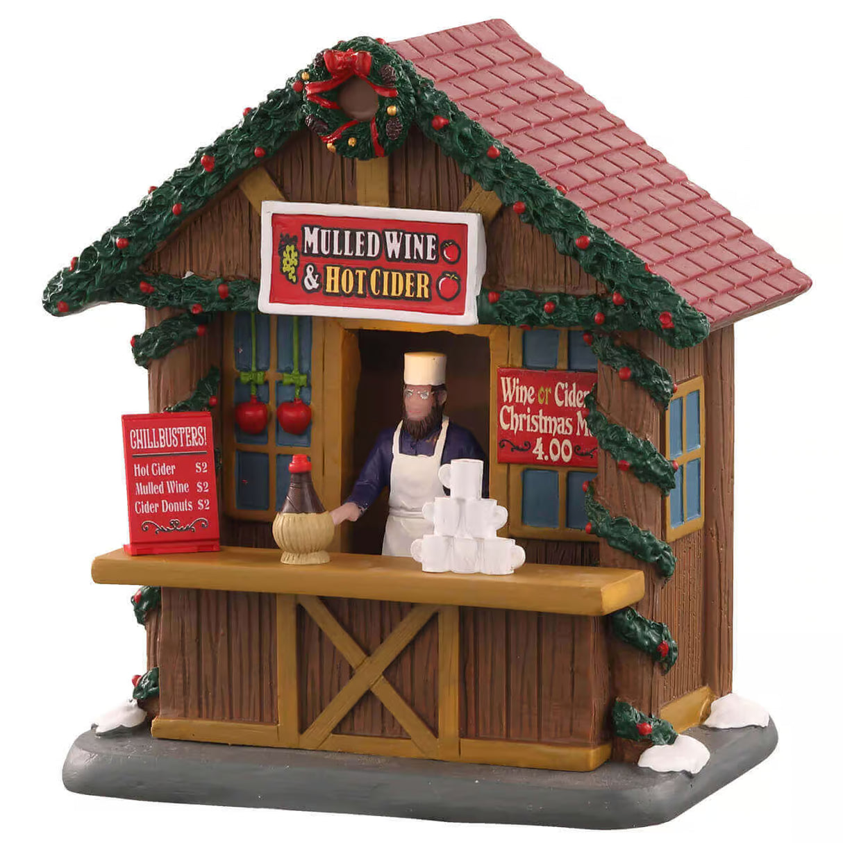 Lemax Caddington Village 13.5cm Mulled Wine And Ciders Christmas Village Scene - 14905