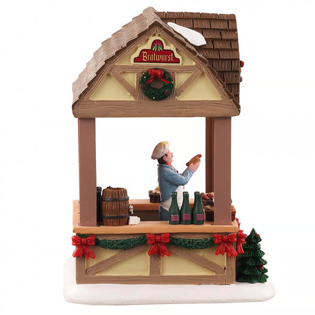 Lemax Caddington Village 13.6cm Christmas Market Bratwurst Village Scene - 14903